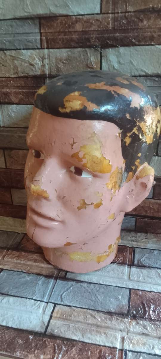 antique manequinn shop display head